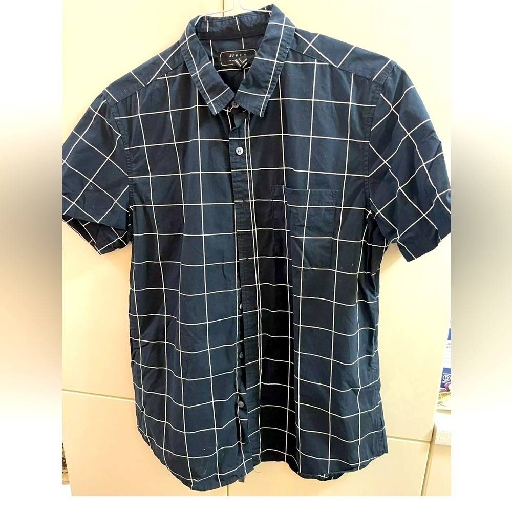 21 Men An American Brand Navy Button up Shirt Size L